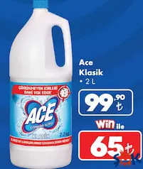 ACE KLASİK ÇAMAŞIR SUYU 2 L